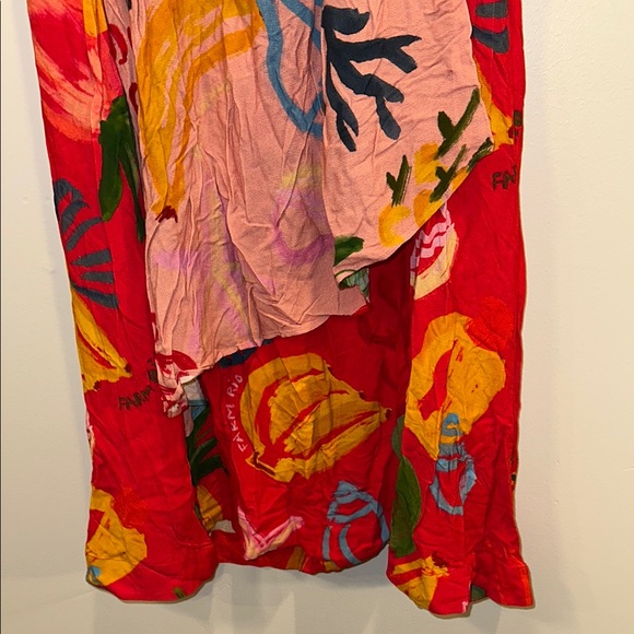 Farm Rio New with Tag Floral Red and Pink Women's Skirt Medium - Picture 7 of 12